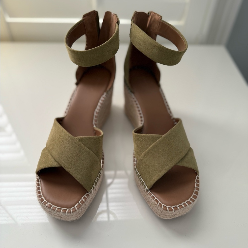 Nordstrom Olive Green Espadrille Sandals